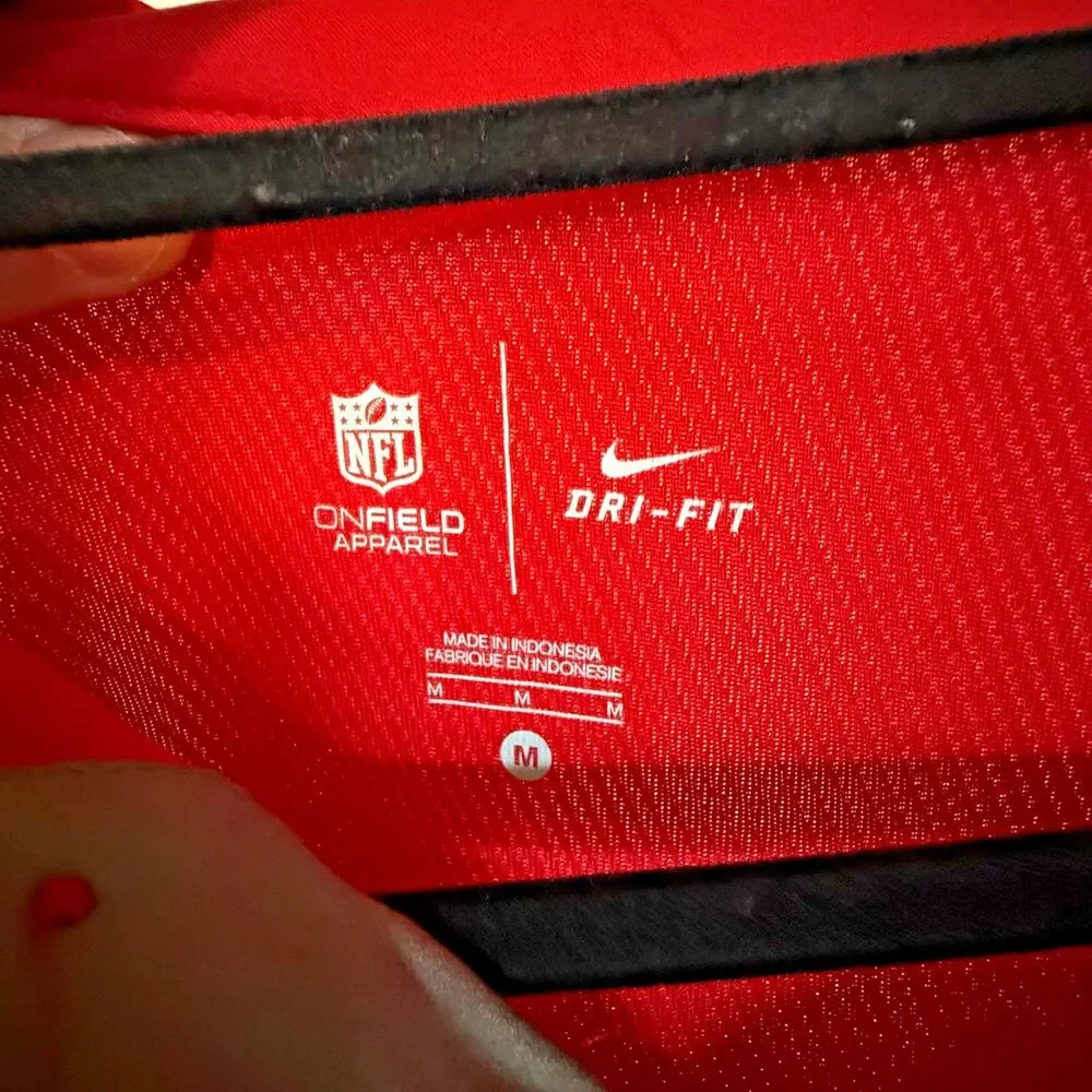 Nike Dri-FIT Tampa Bay Buccaneers Polo Shirt Mens Med Red NFL On Field Apparel